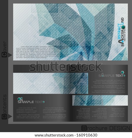 Brochure Template Design.  Vector Illustration. Eps 10.
