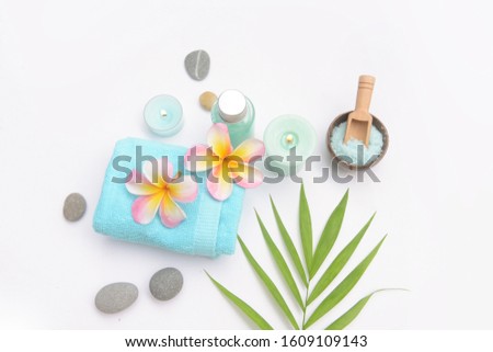 Spa setting treatment concept, spa background


