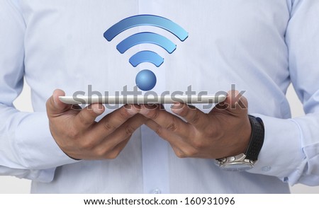 Wifi on the White Digital Tablet