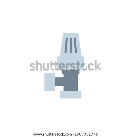 Thermostatic radiator valve icon. Clipart image isolated on white background