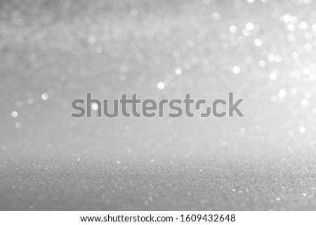 white and silver bokeh abstract background