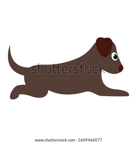 Cartoon of a pretty doggy - Vector illustration design