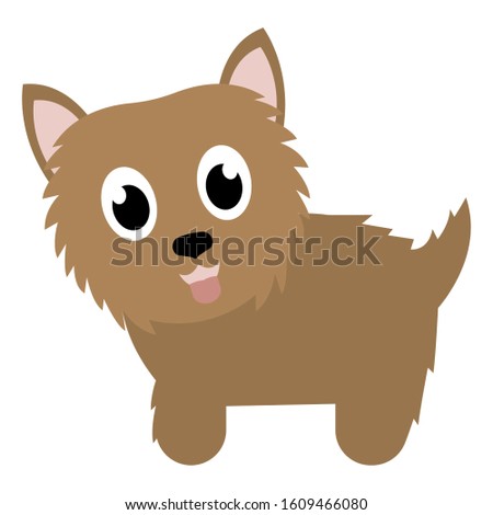 Cartoon of a pretty doggy - Vector illustration design