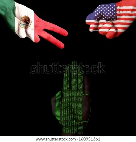 Mexico USA wiretap Rock-paper-Scissors