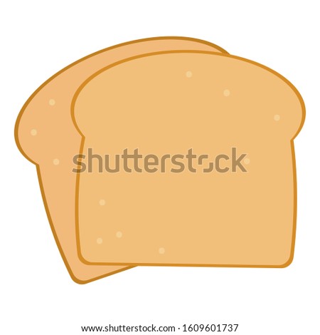 Isolated halved bread. Bakery - Vector illustration design