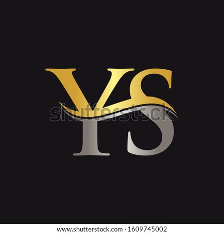 Initial YS Letter Linked Logo Vector Template. Creative Letter YS Logo Design