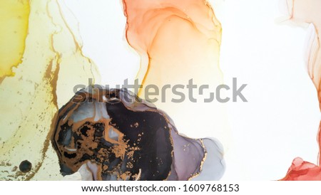 Artistic Texture. Creativity Swirl. Vibrant Style. Gradient Artistic Texture. Art Artwork. Alcohol Ink Picture. Marble Hand-painted Texture.