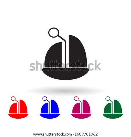 Toy sailing ship multi color icon. Simple glyph, flat vector of toys icons for ui and ux, website or mobile application