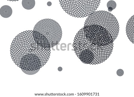 Light Gray vector pattern with spheres. Blurred bubbles on abstract background with colorful gradient. Design for your business advert.
