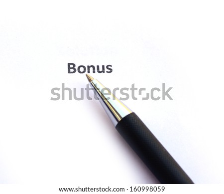 Bonus with pen