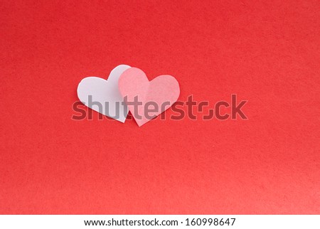 heart on colored background
