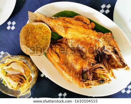 Fried Fish and Dipping Sauce