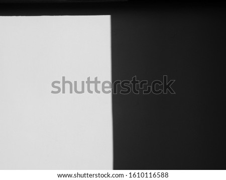 abstract shadow on white wall background