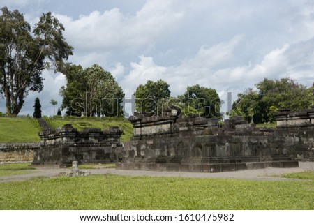 Landscape from Sambisari temple at Central Java, Yogyakarta