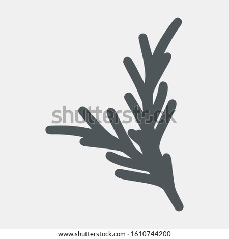 New year pine tree quality vector illustration cut