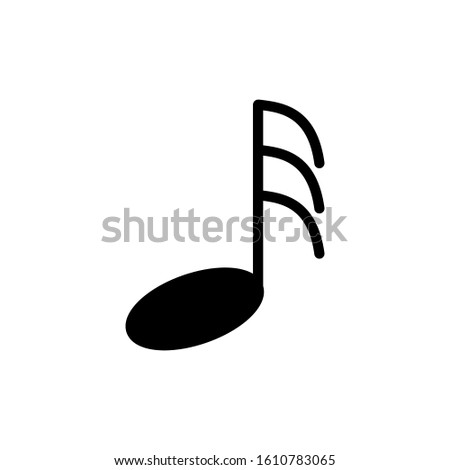 Music note icon vector design template