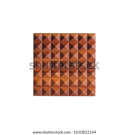 wooden cutting board isolated on perfect white background, stock photography