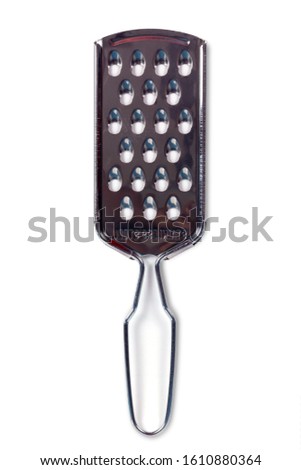 Stainless grater isolated on white background.kitchenware