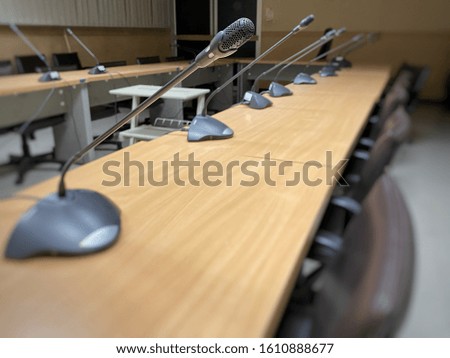 Meeting Room Conference , Contemporary Stationary Concept. Selective focus.