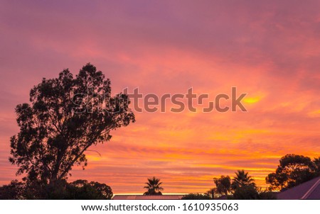 A summer sunset in Australia 