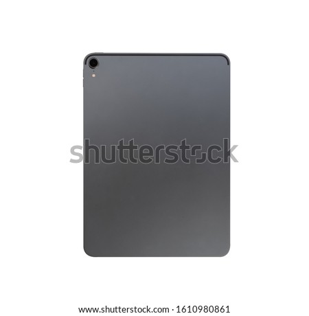  tablet grey isolated on white