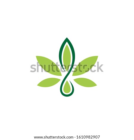 cannabis leaf logo design related to cannabis product or cannabis growing company,cannabis leaf logo Designs Inspiration Isolated