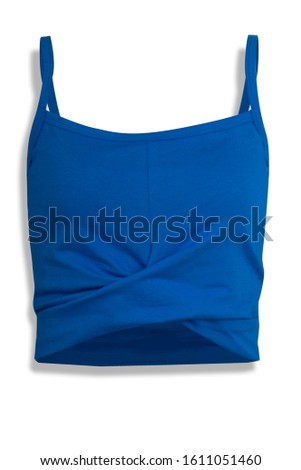 
photo of a blue top for printing