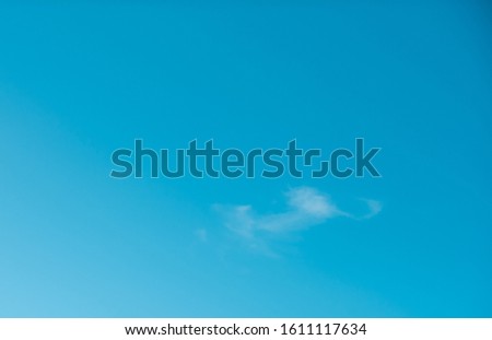 Beautiful blue sky with some white clouds
