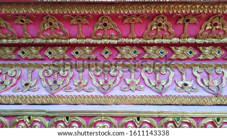 Thai temple Thai pattern Pattern of Thai temple