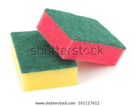 sponges isolated on the white background