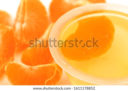 Jelly dessert isolated on white background