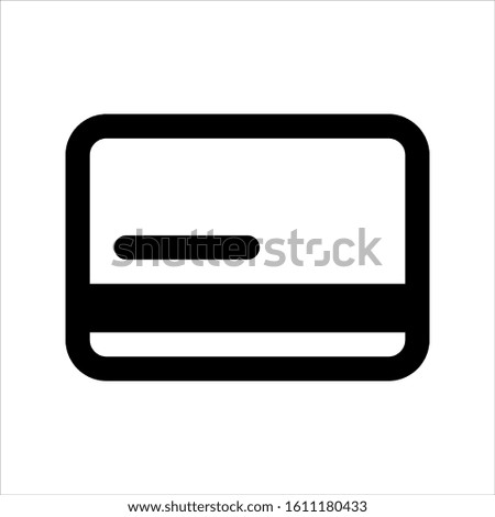 Credit card line icon vector illustration