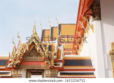 A film photo of Wat Pho