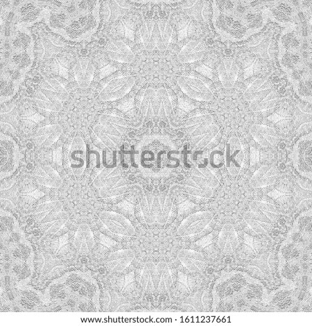 Jacquard fabric texture. White abstract background. 3d illustration. 