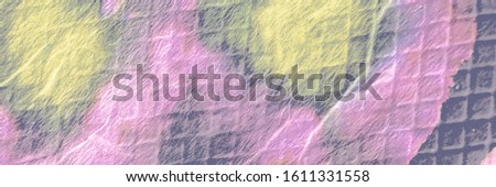 Cream Dirty Art Batik Background. Pink Ink Fabric Design Graffiti. Blue Psychedelic Tie Dye Elements Pattern. Dirty Art Batik Dyed Watercolor Shibori Squares.