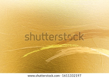 Wall painted with gold paint (abstract)
