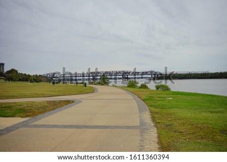 Mississippi river front park at Memphis, State of Tennessee