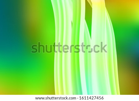 Light Green, Yellow vector blurred background. Glitter abstract illustration with gradient design. Background for a cell phone.