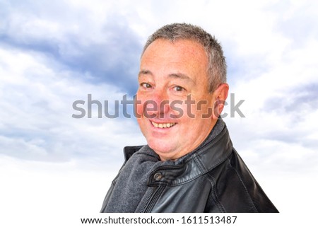 Active Man with wool scarf