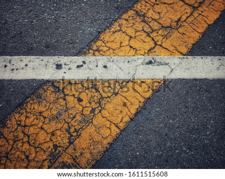 Traffic line paint in Thailand