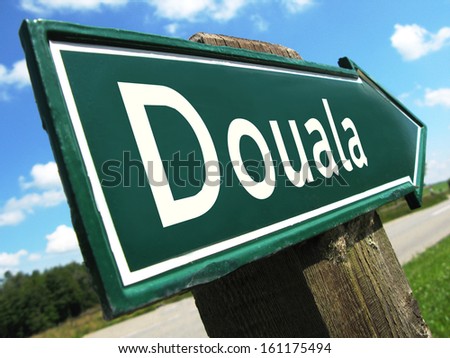 Douala road sign