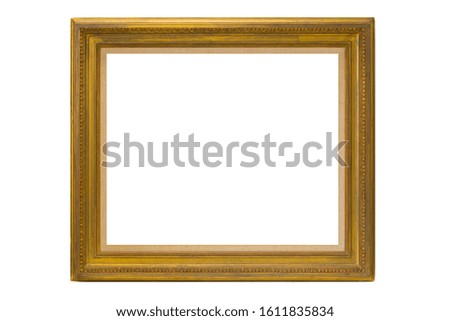 wood frame and white backgound