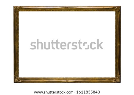 wood frame and white backgound