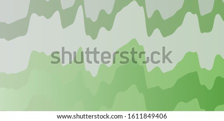 Light Green vector template with lines. Colorful illustration with curved lines. Smart design for your promotions.