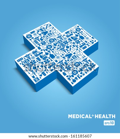 Medical icon background.