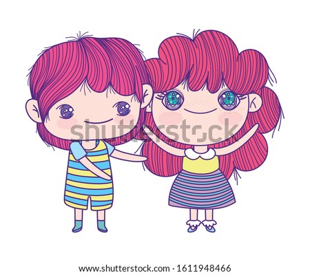 Best Friends Illustration Featuring Two Girls Royalty Free Stock Vector Avopix Com