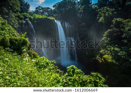 Long exposure at the Pulhapanzak waterfall on Lake Yojoa. Honduras