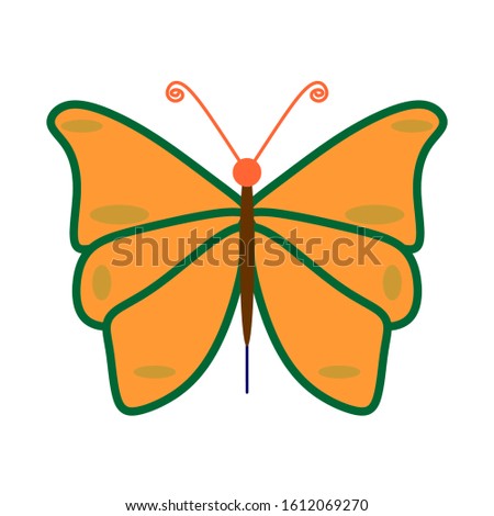 butterfly icon - Colorful Butterfly logo isolated