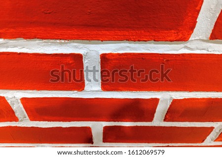 Close Up of a Red Exterior Brick Wall