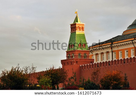 Moscow Kremlin architecture, color photo